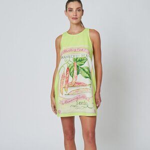 Rachel Antonoff Cranberry Beans Garden Mini Sleeveless Shift Dress Size XS